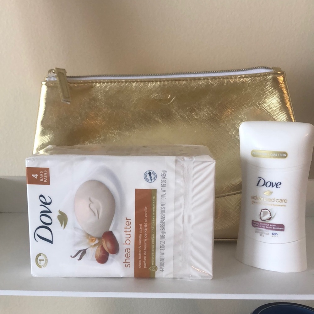 2/$25 DOVE makeup case